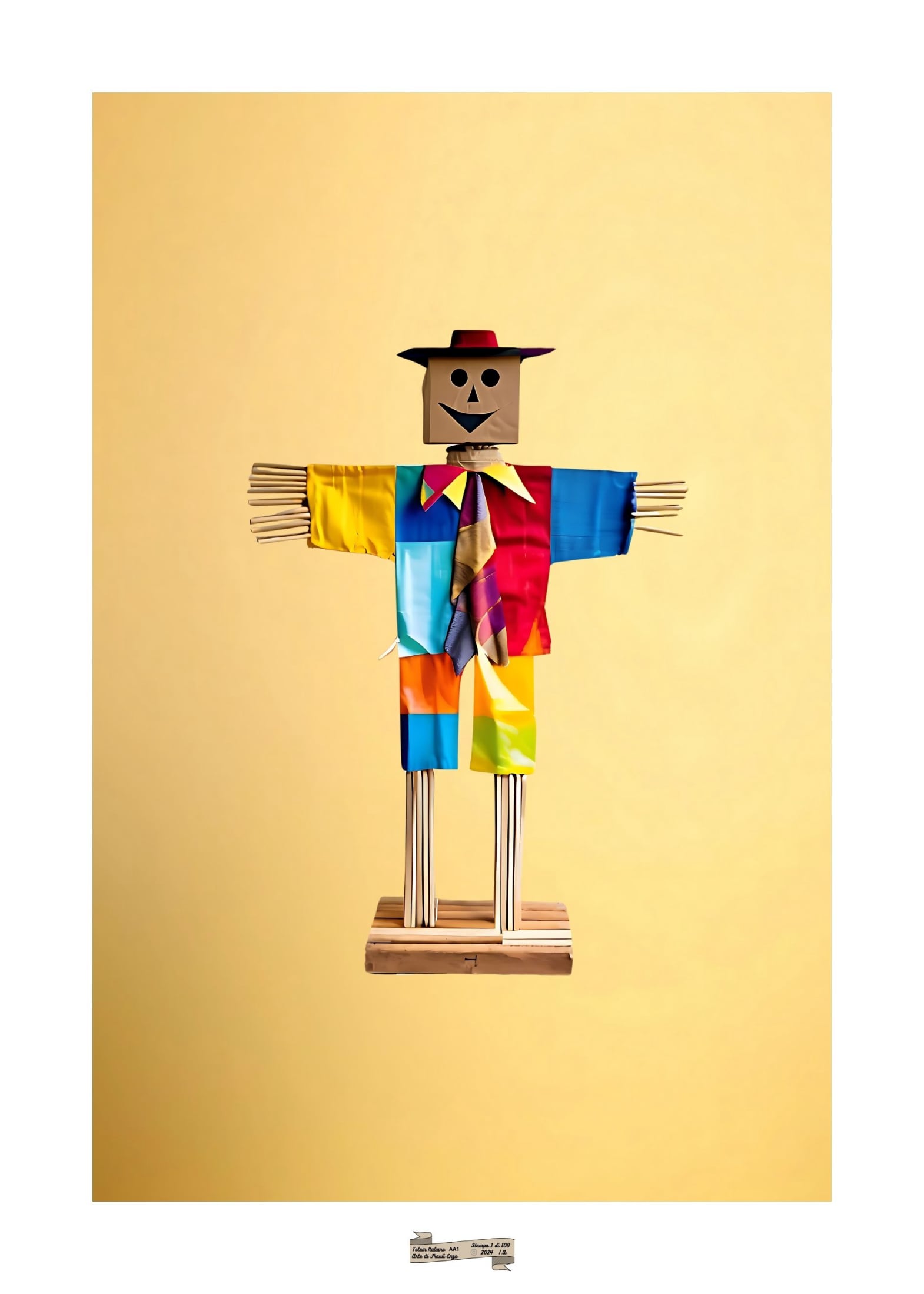 AA1 TOTEM ITALIANO Artista FRAULI ENZO - protezione con patamu.com - info www.fraulienzo.it