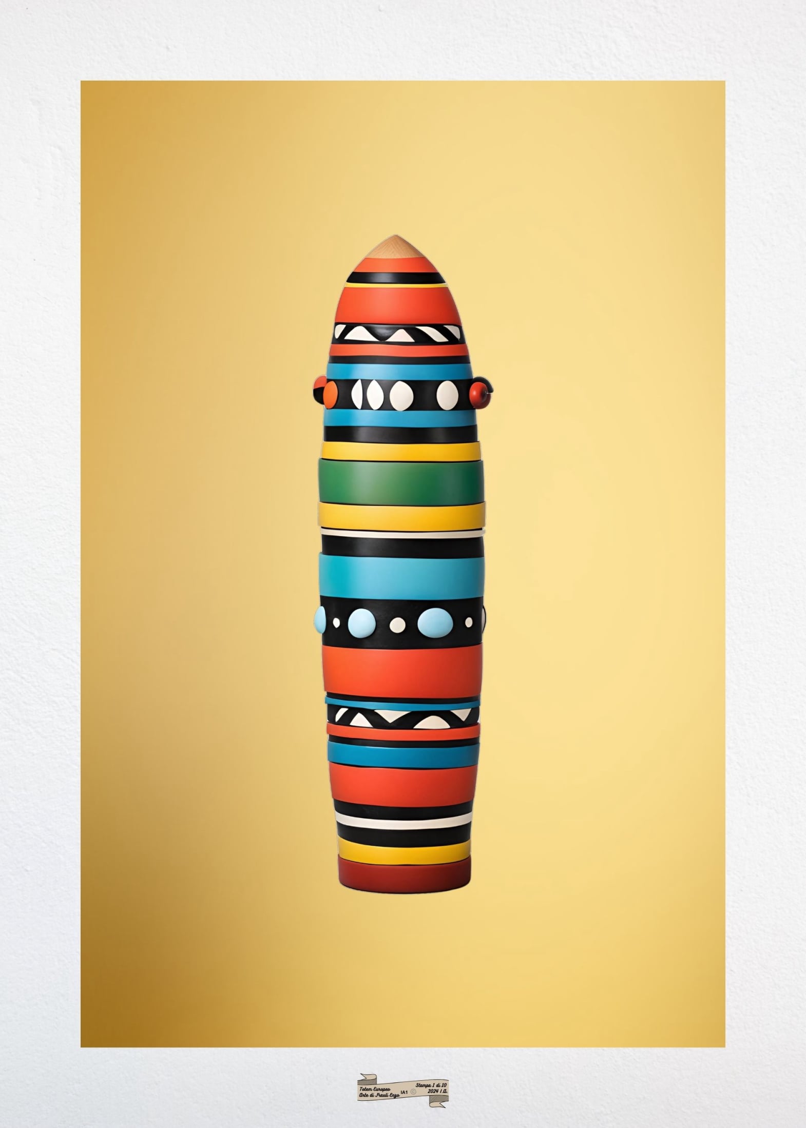 IA1 TOTEM EUROPEO Artista FRAULI ENZO - protezione con patamu.com - info www.fraulienzo.it