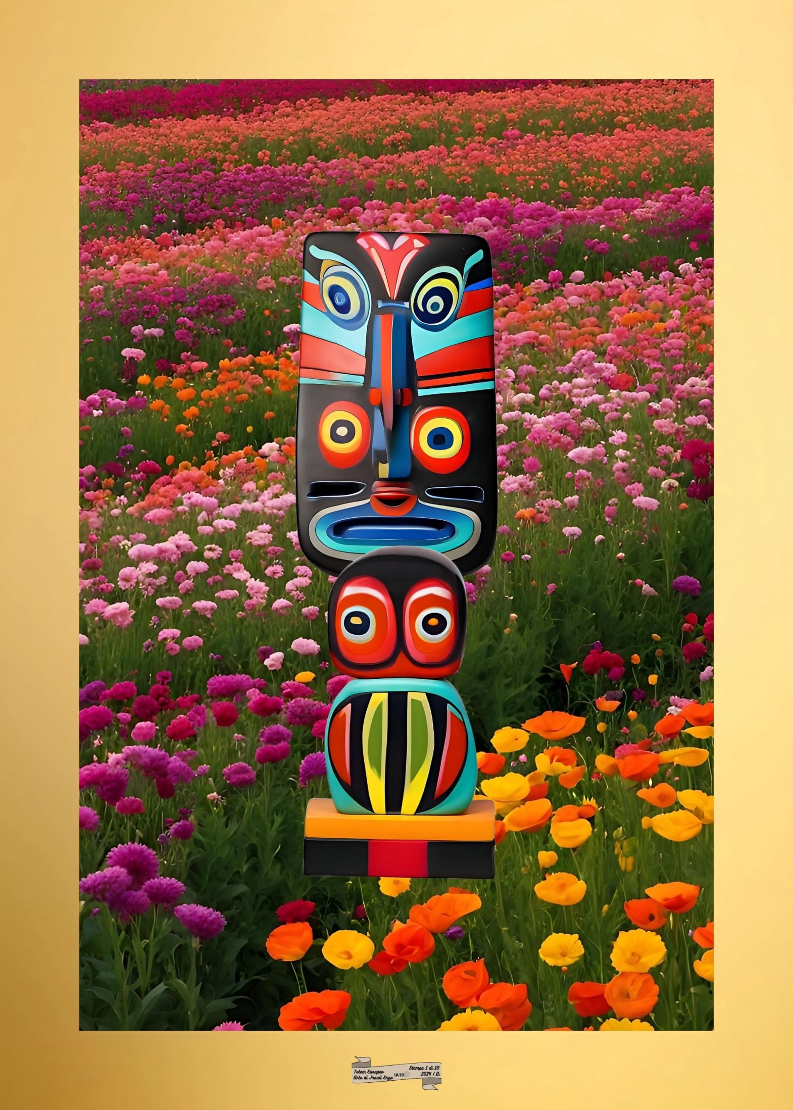 IA10 TOTEM EUROPEO Artista FRAULI ENZO - protezione con patamu.com - info www.fraulienzo.it