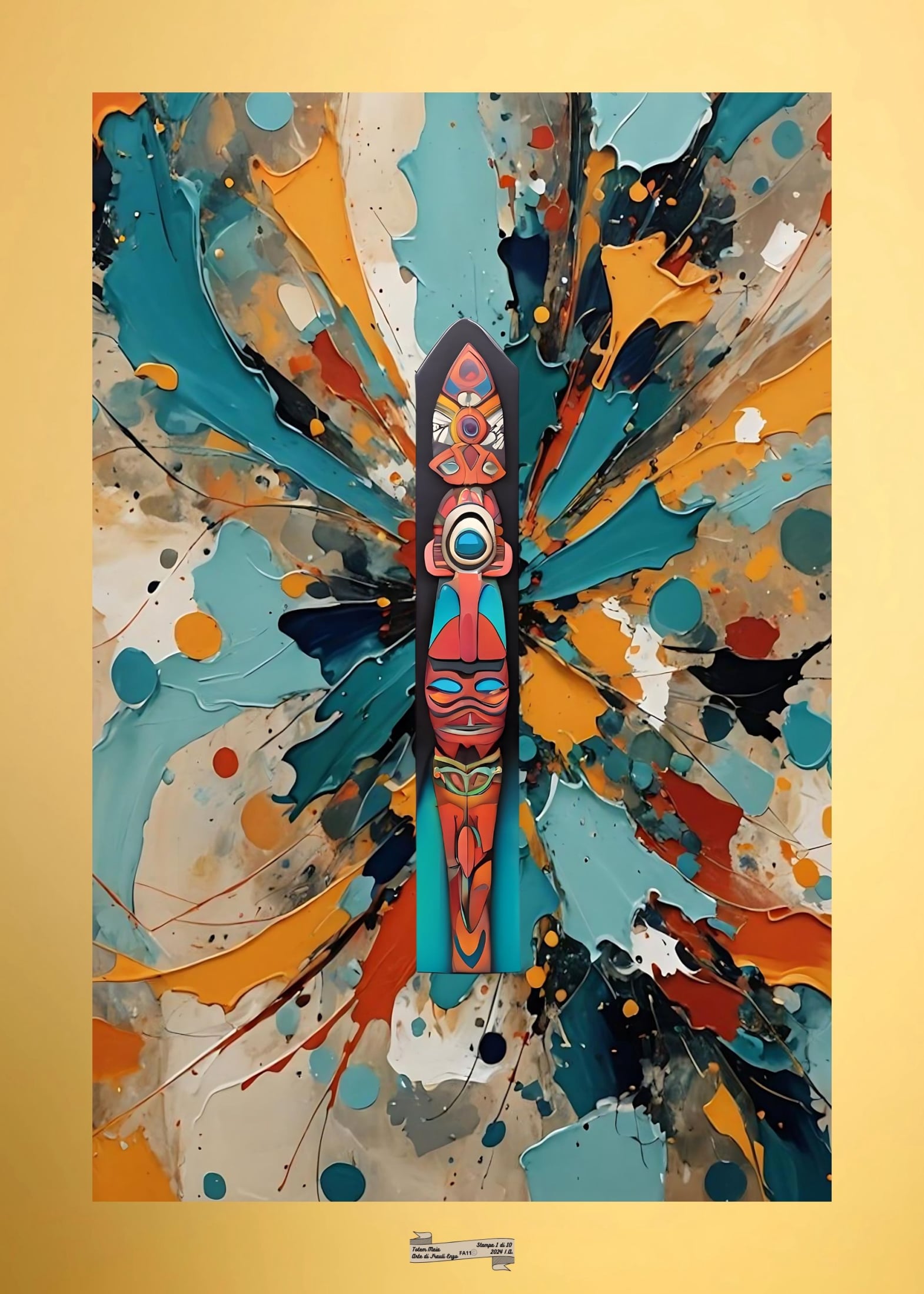 FA11 TOTEM MAIA Artista FRAULI ENZO - protezione con patamu.com - info www.fraulienzo.it