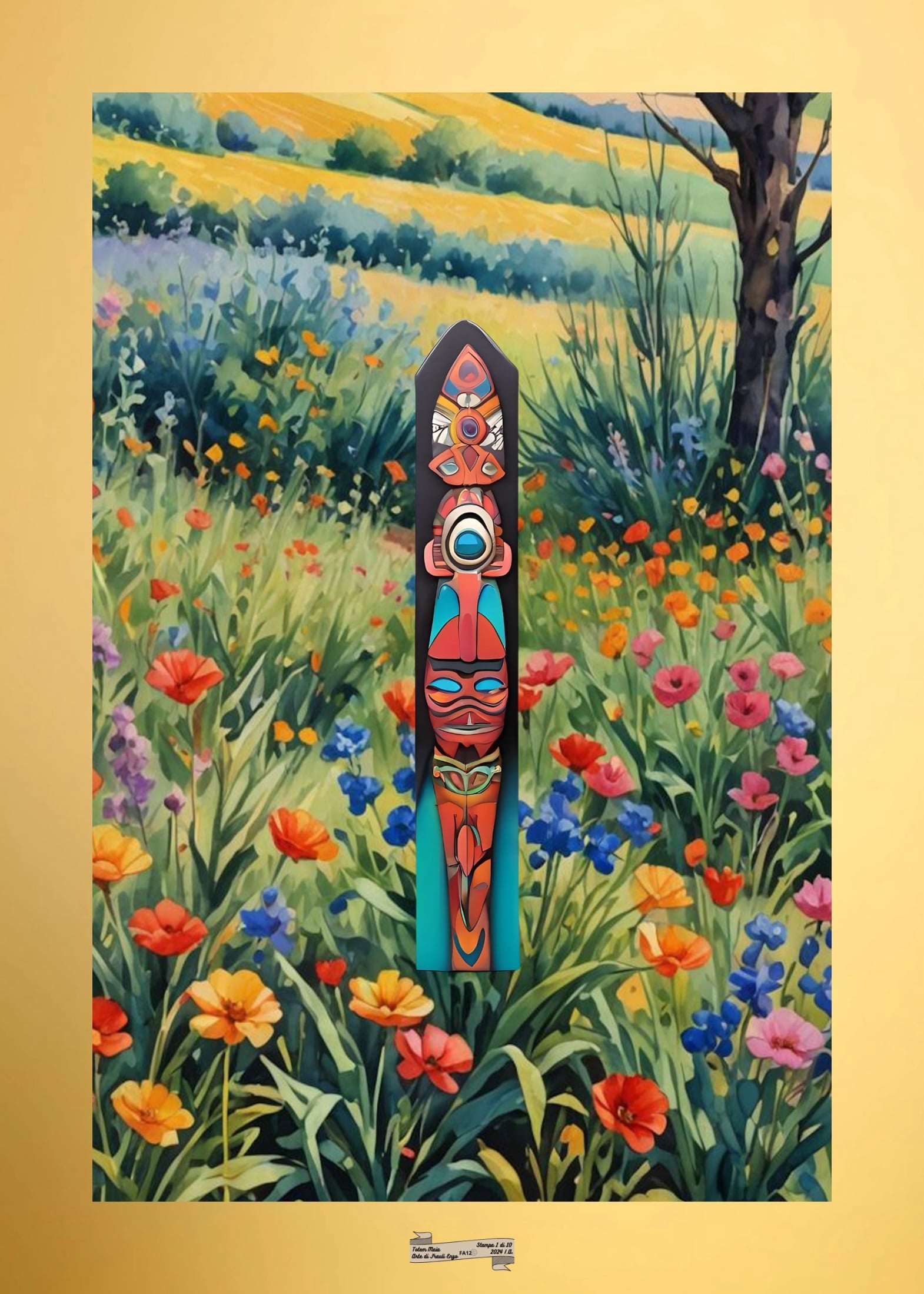 FA12 TOTEM MAIA Artista FRAULI ENZO - protezione con patamu.com - info www.fraulienzo.it