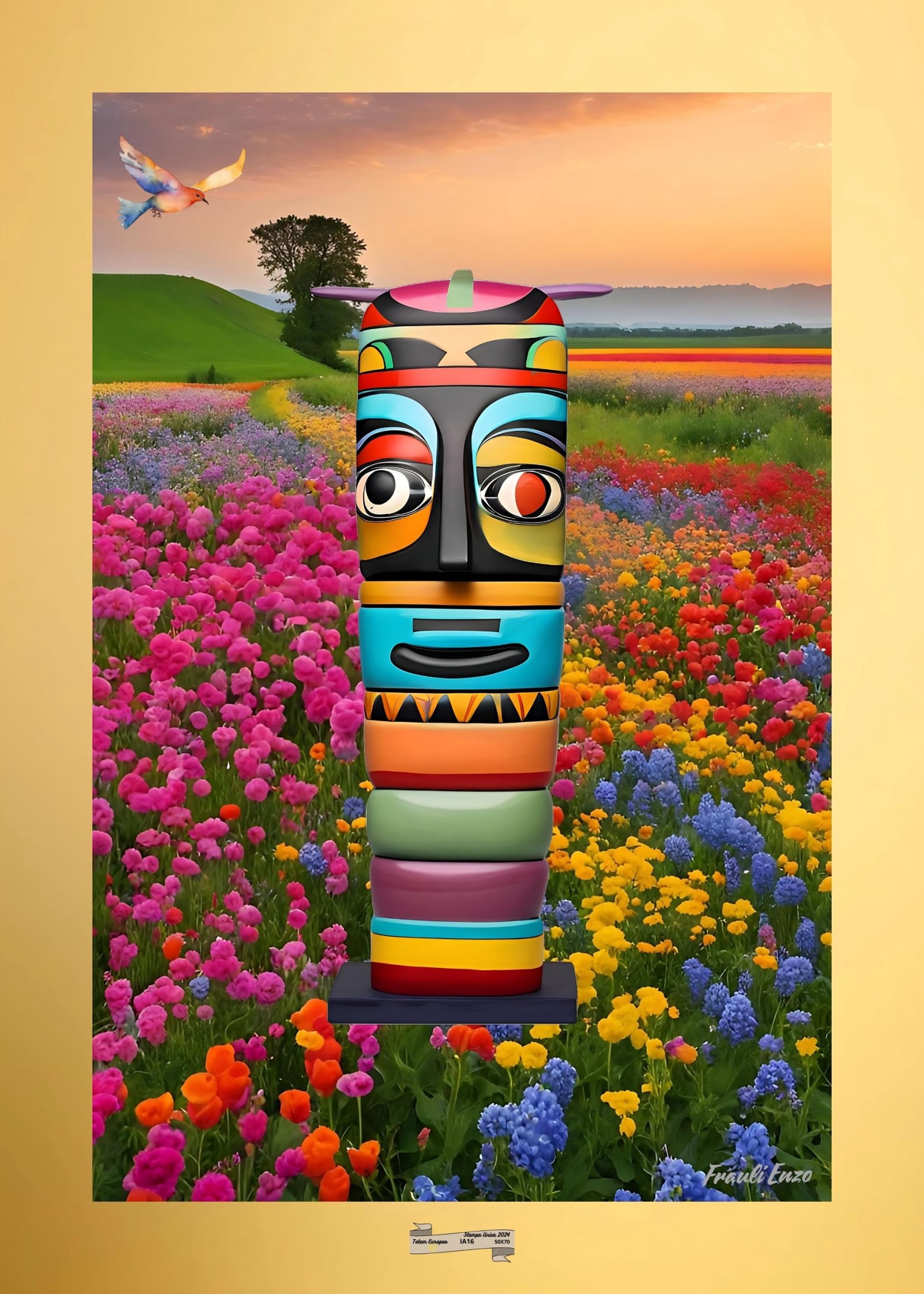 IA16 TOTEM EUROPEO Artista FRAULI ENZO - protezione con patamu.com - info www.fraulienzo.it