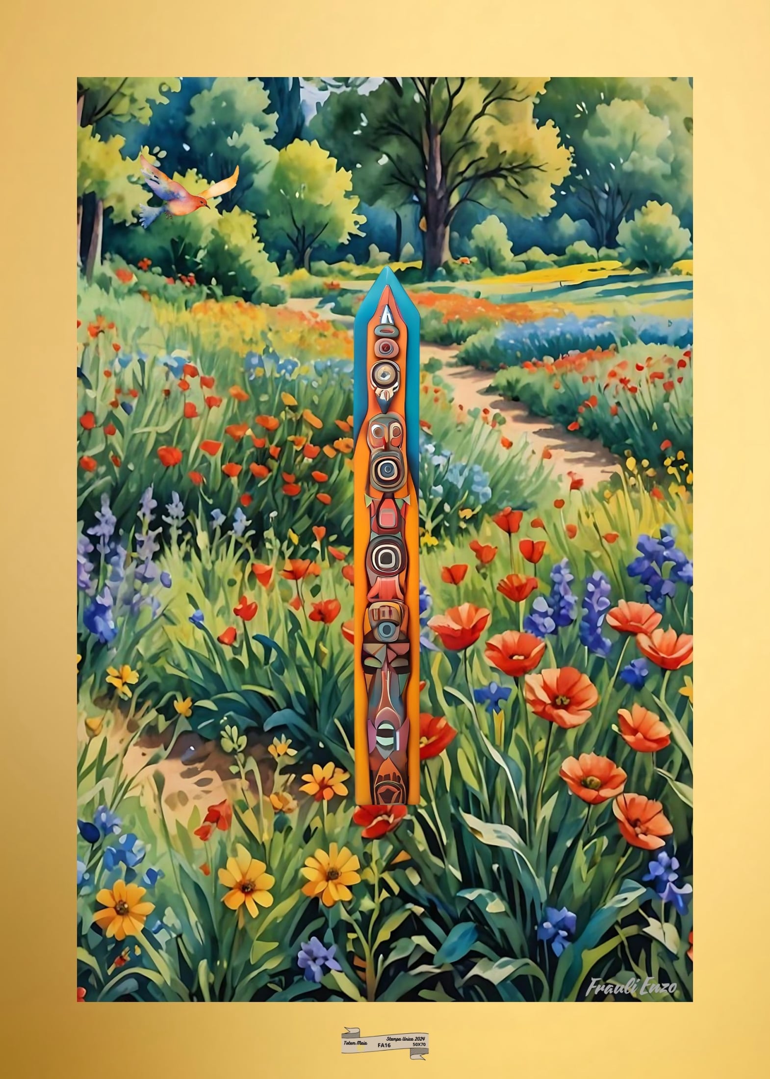 FA16 TOTEM MAIA Artista FRAULI ENZO - protezione con patamu.com - info www.fraulienzo.it