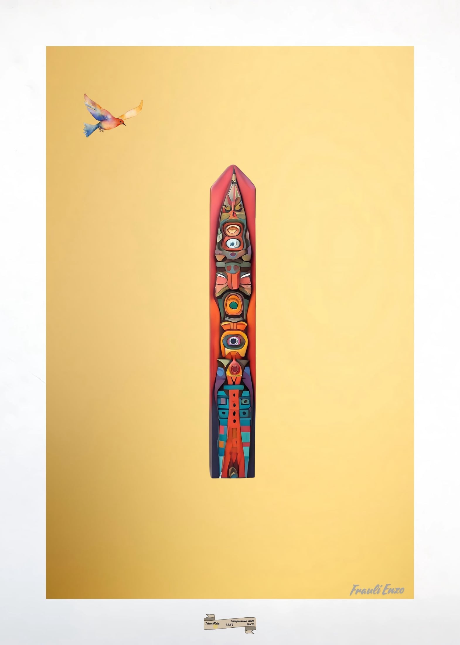 FA17 TOTEM MAIA Artista FRAULI ENZO - protezione con patamu.com - info www.fraulienzo.it