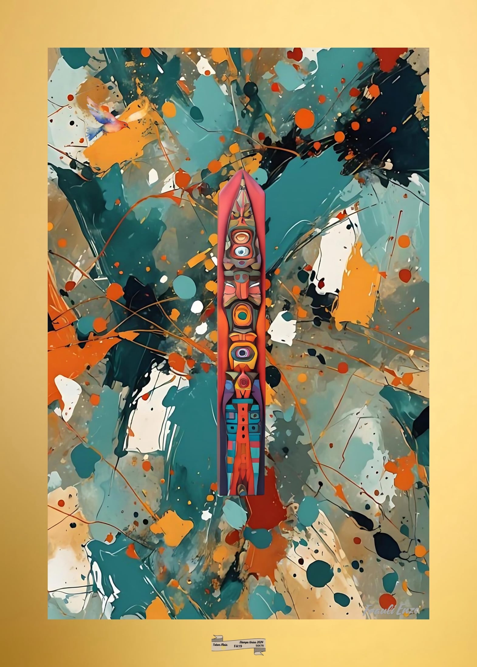FA19 TOTEM MAIA Artista FRAULI ENZO - protezione con patamu.com - info www.fraulienzo.it