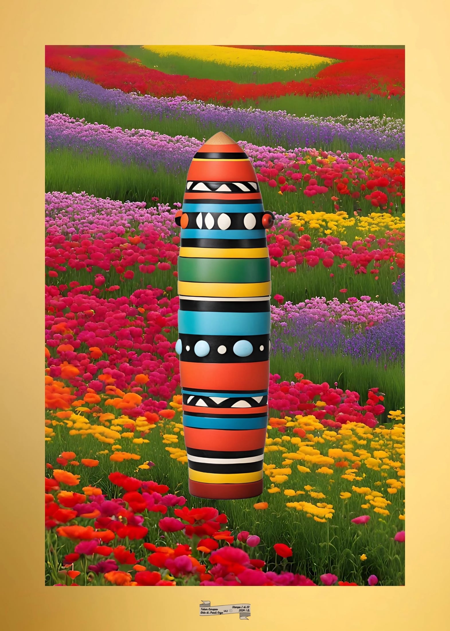 IA2 TOTEM EUROPEO Artista FRAULI ENZO - protezione con patamu.com - info www.fraulienzo.it