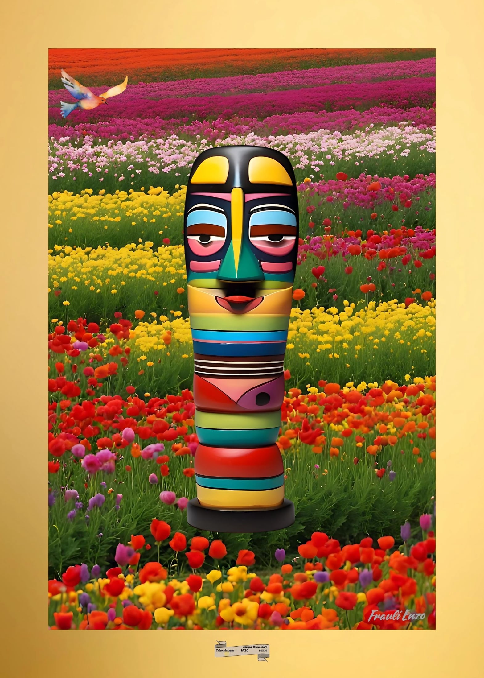 IA20 TOTEM EUROPEO Artista FRAULI ENZO - protezione con patamu.com - info www.fraulienzo.it