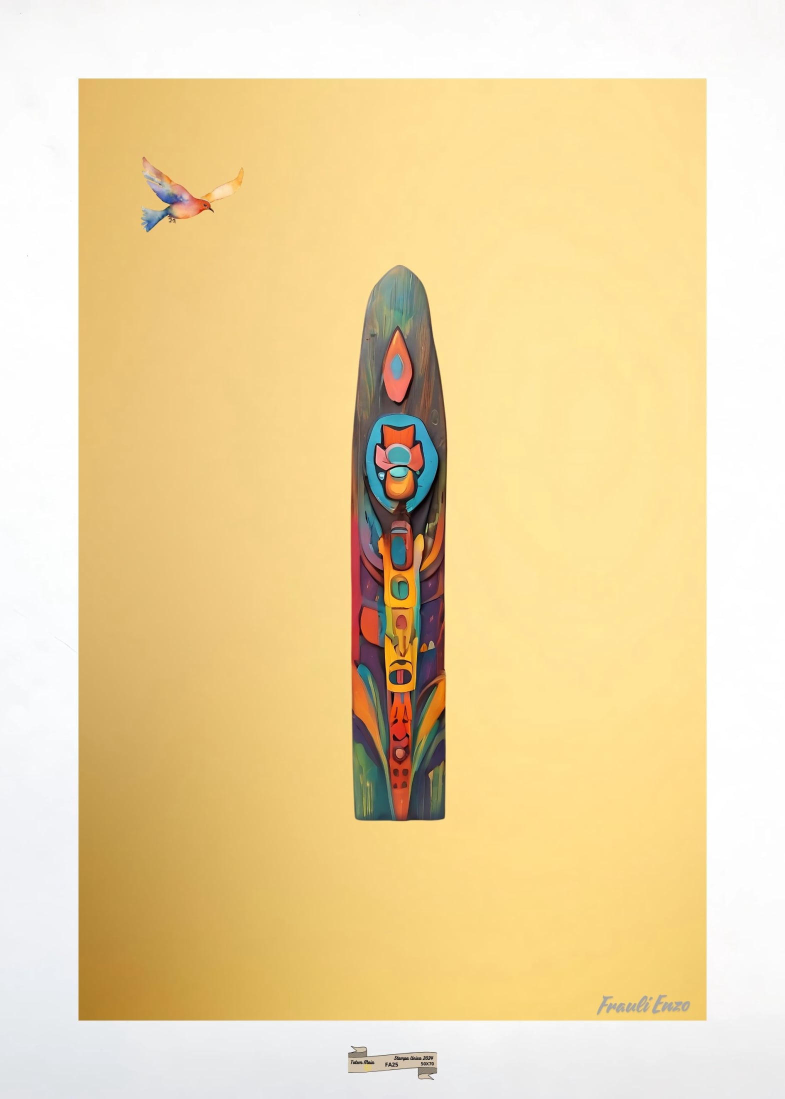 FA25 TOTEM MAIA Artista FRAULI ENZO - protezione con patamu.com - info www.fraulienzo.it