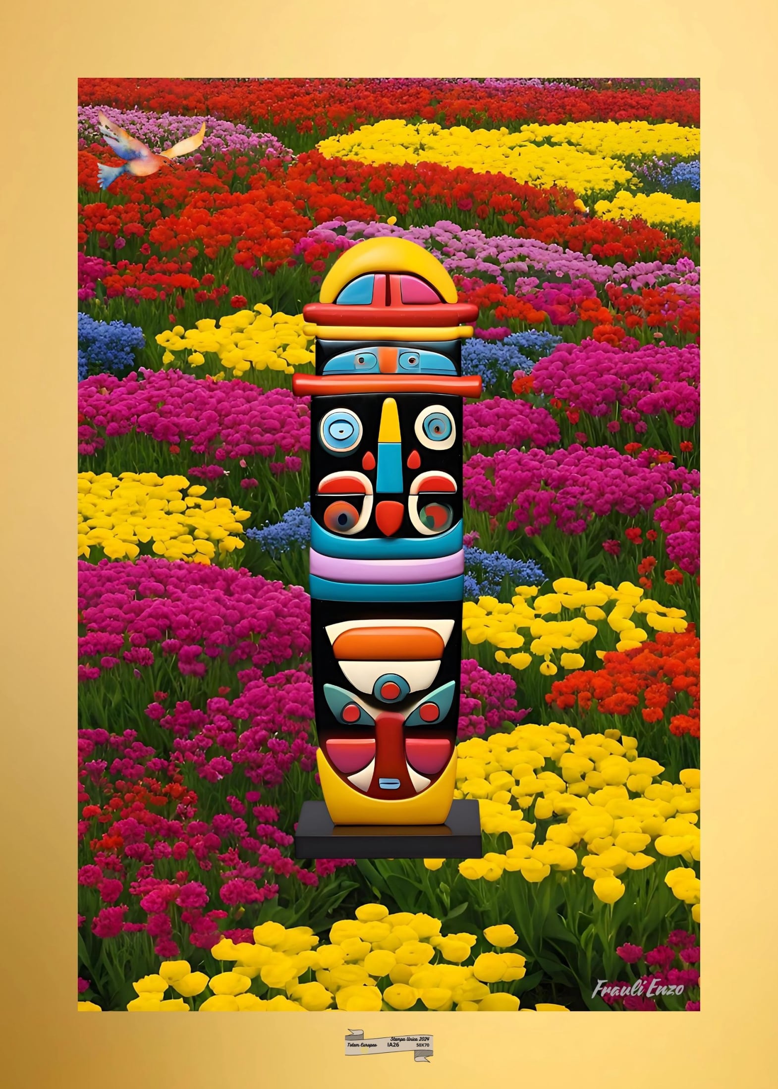 IA26 TOTEM EUROPEO Artista FRAULI ENZO - protezione con patamu.com - info www.fraulienzo.it