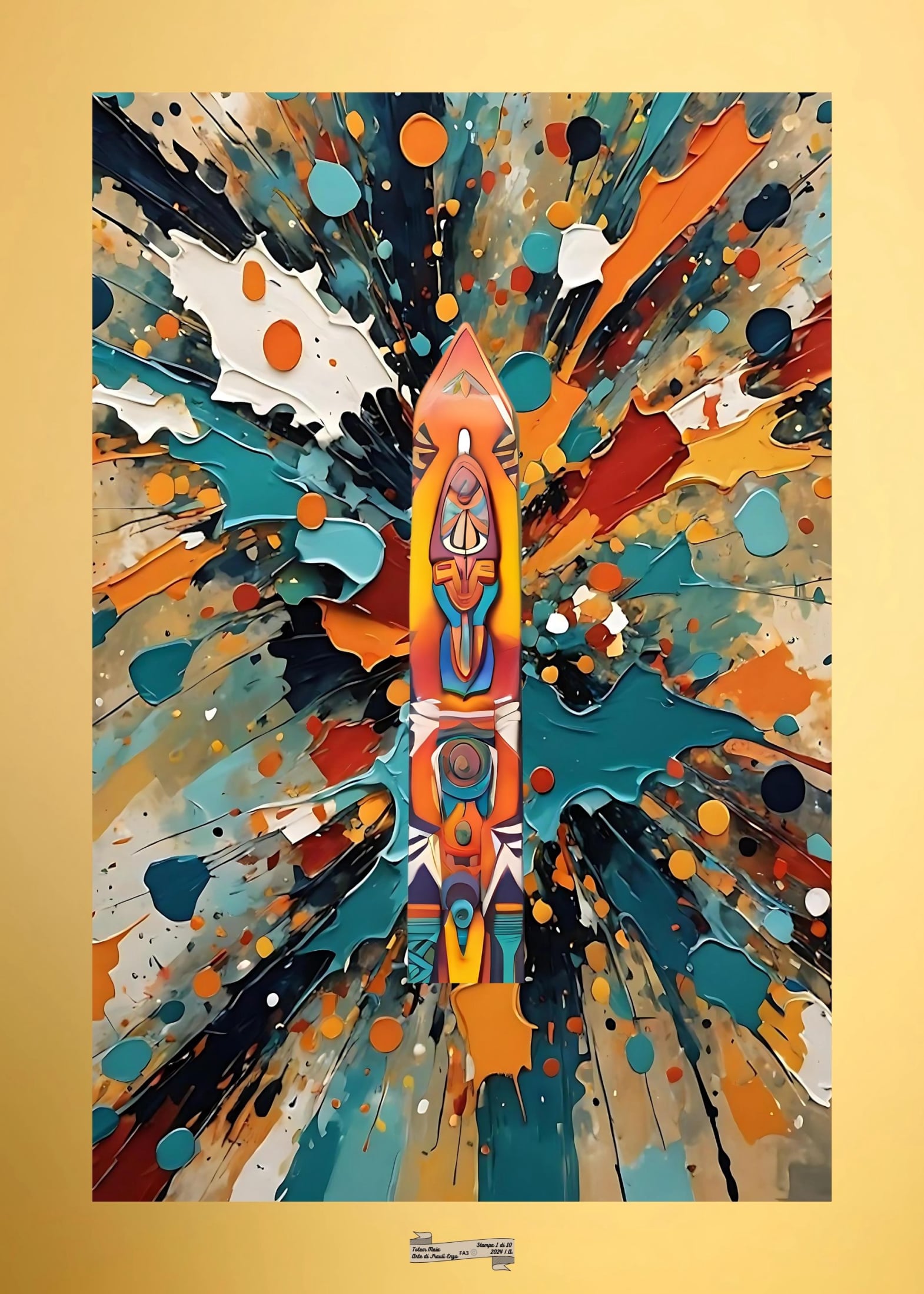 FA3 TOTEM MAIA Artista FRAULI ENZO - protezione con patamu.com - info www.fraulienzo.it