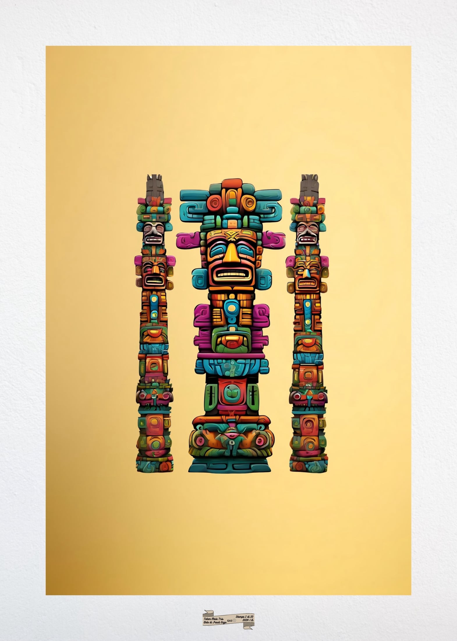 GA3 TOTEM MAIA TRIS Artista FRAULI ENZO - protezione con patamu.com - info www.fraulienzo.it