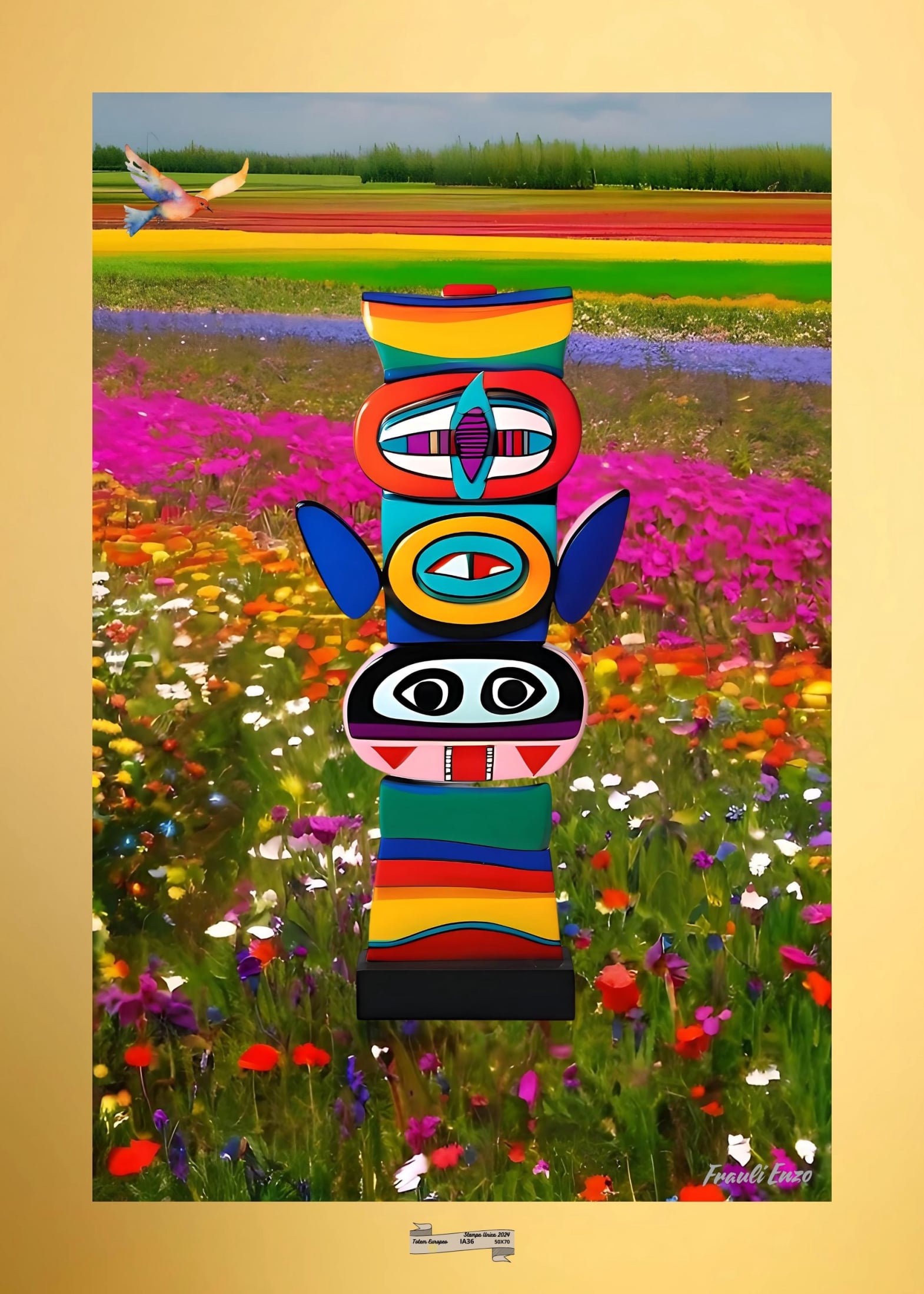 IA36 TOTEM EUROPEO Artista FRAULI ENZO - protezione con patamu.com - info www.fraulienzo.it