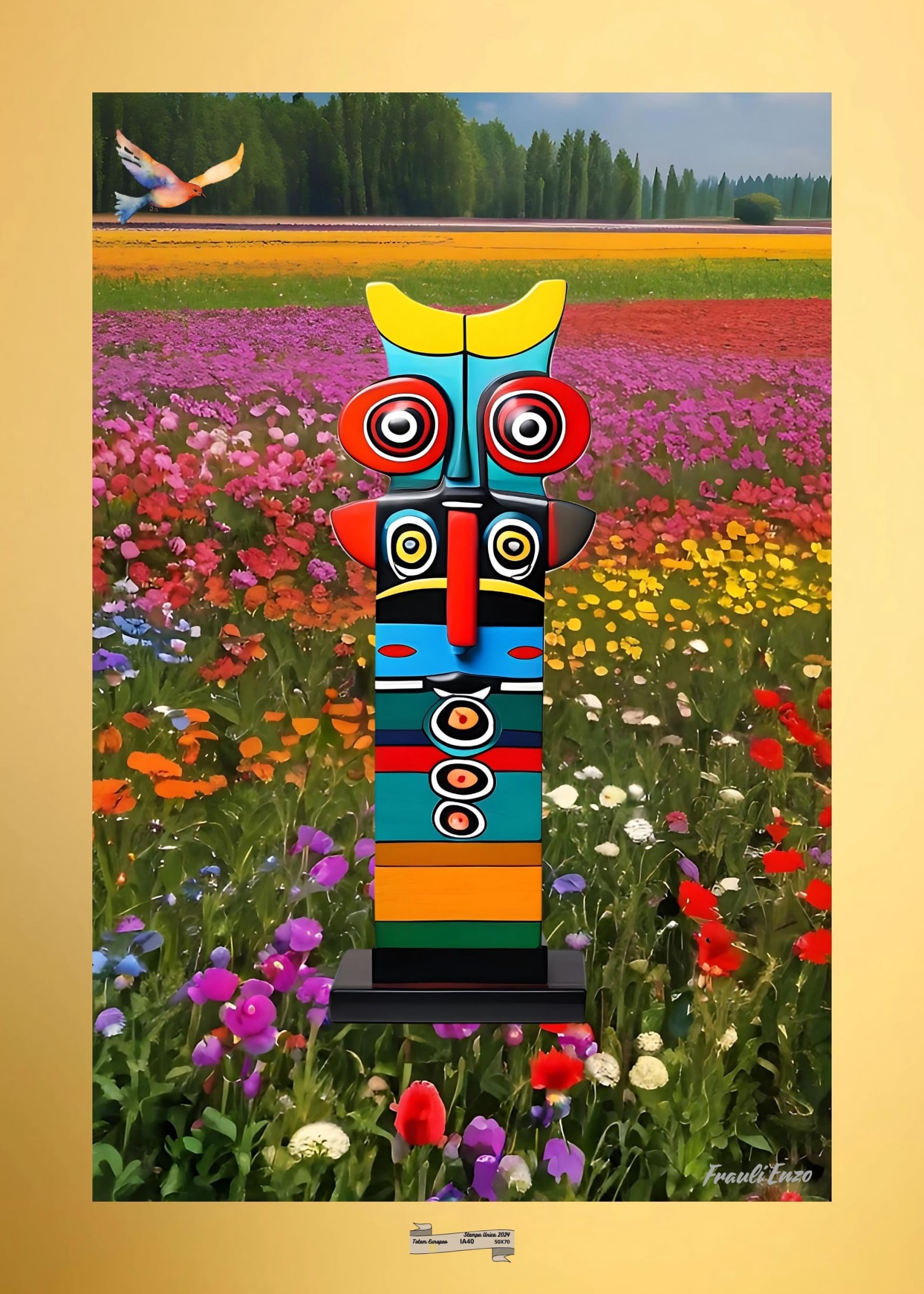 IA40 TOTEM EUROPEO Artista FRAULI ENZO - protezione con patamu.com - info www.fraulienzo.it