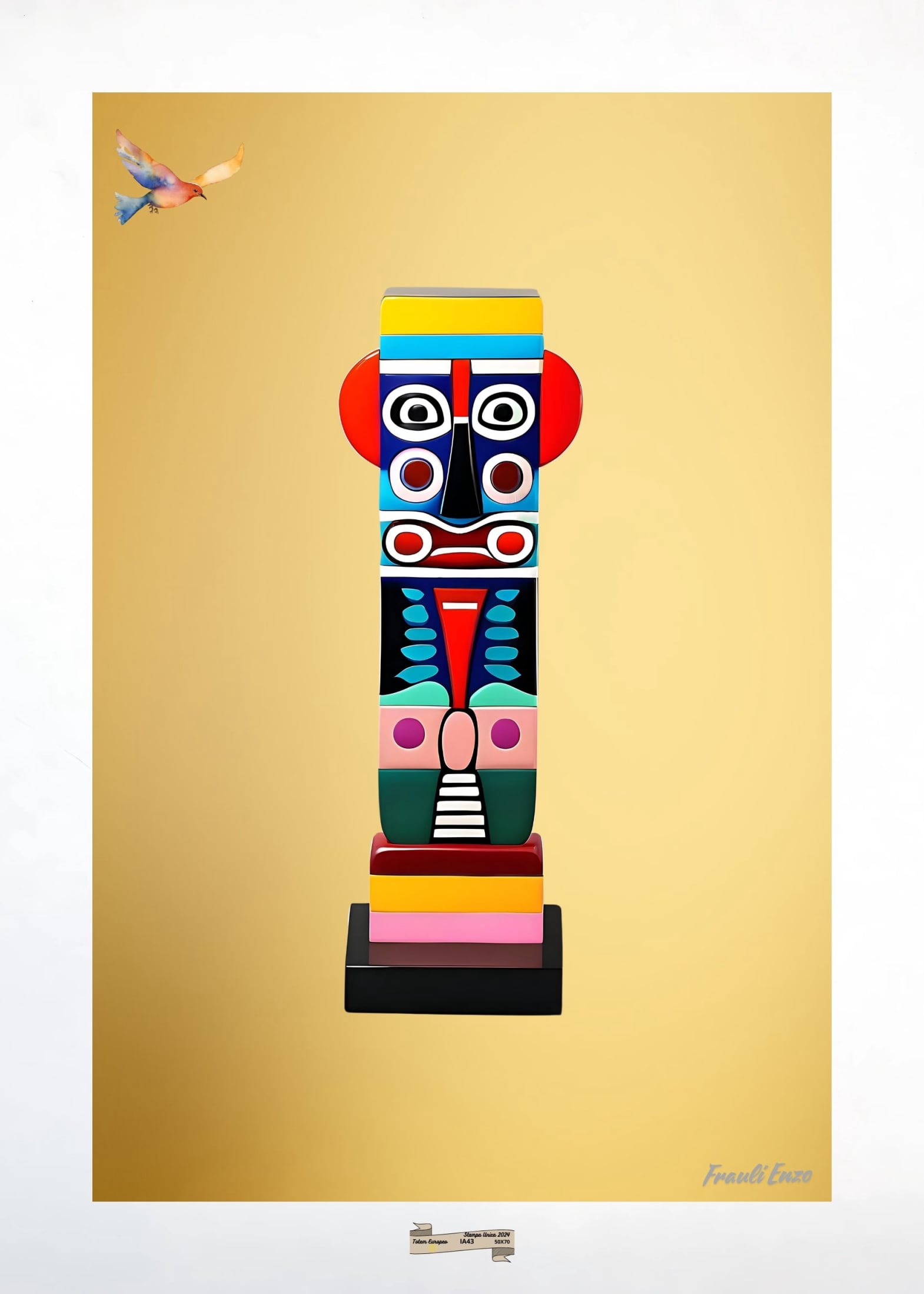 IA43 TOTEM EUROPEO Artista FRAULI ENZO - protezione con patamu.com - info www.fraulienzo.it
