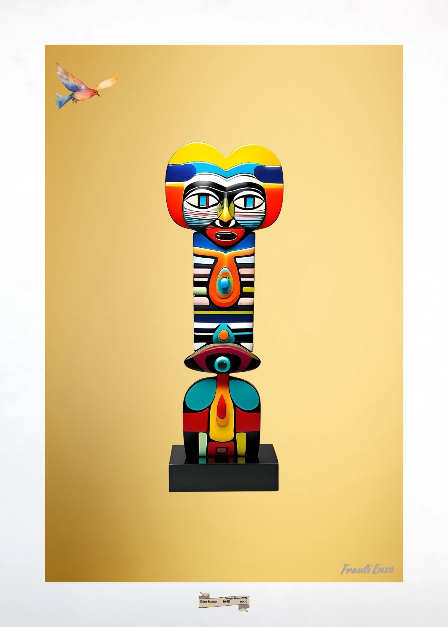 IA45 TOTEM EUROPEO Artista FRAULI ENZO - protezione con patamu.com - info www.fraulienzo.it