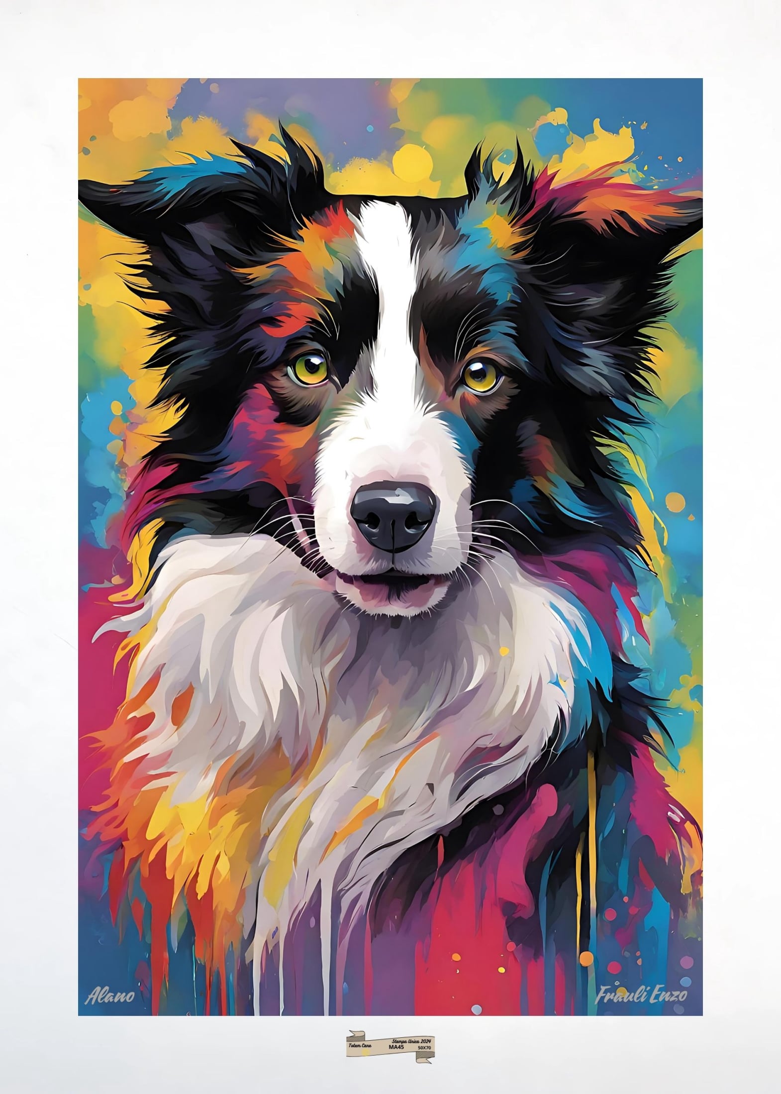 MA45 TOTEM CANI Artista FRAULI ENZO - protezione con patamu.com - info www.fraulienzo.it