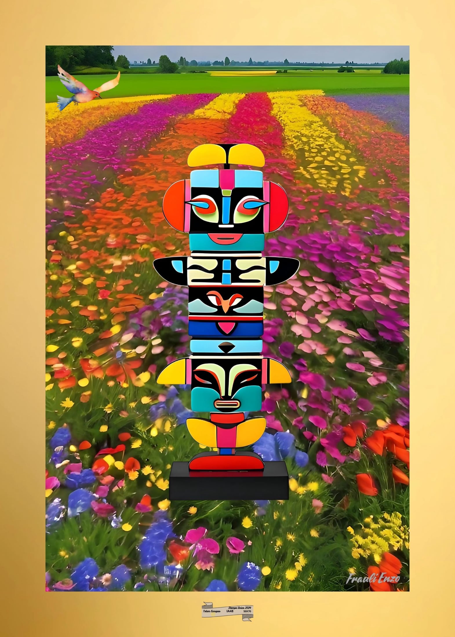 IA48 TOTEM EUROPEO Artista FRAULI ENZO - protezione con patamu.com - info www.fraulienzo.it