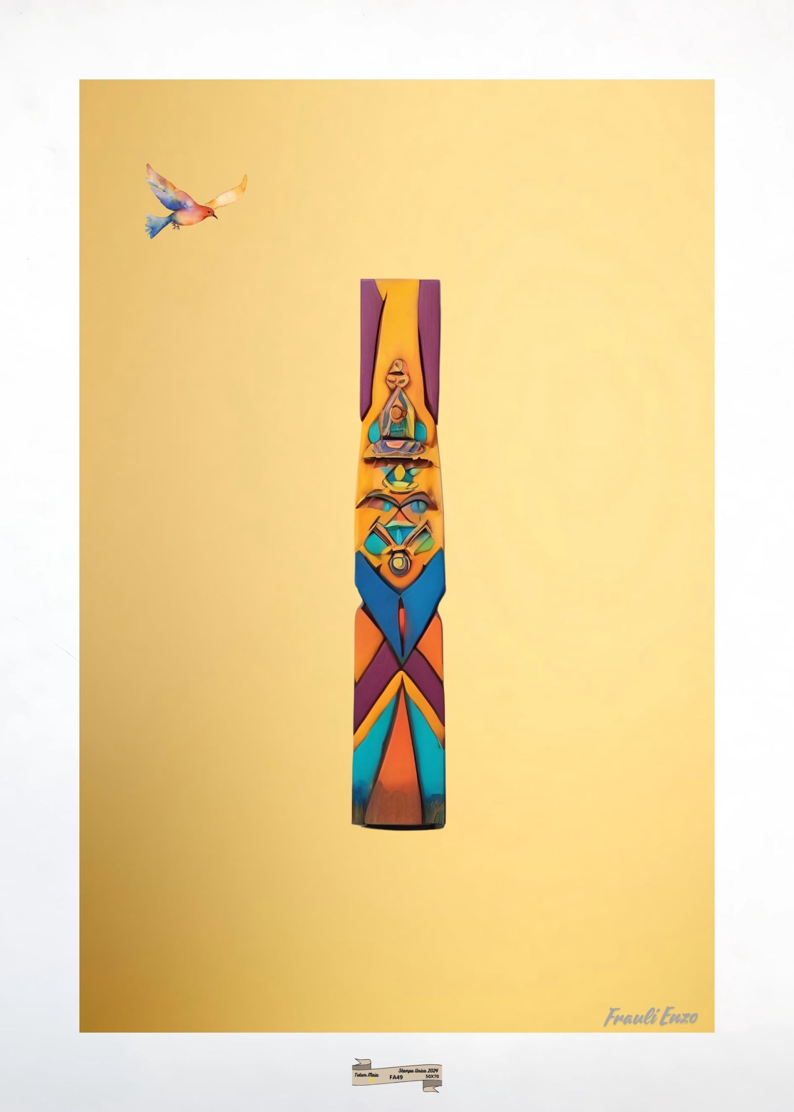 FA49 TOTEM MAIA Artista FRAULI ENZO - protezione con patamu.com - info www.fraulienzo.it