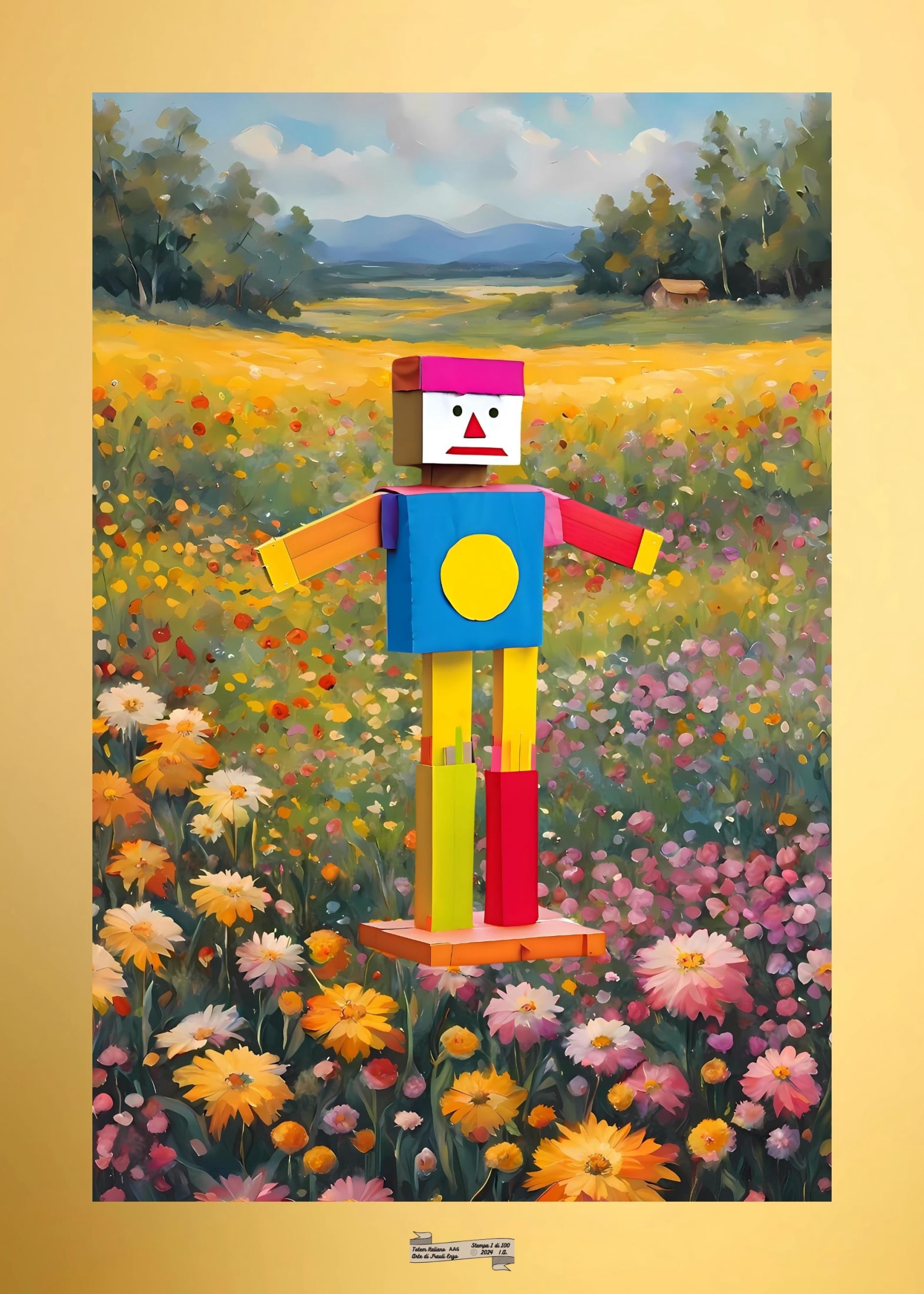 AA6 TOTEM ITALIANO Artista FRAULI ENZO - protezione con patamu.com - info www.fraulienzo.it