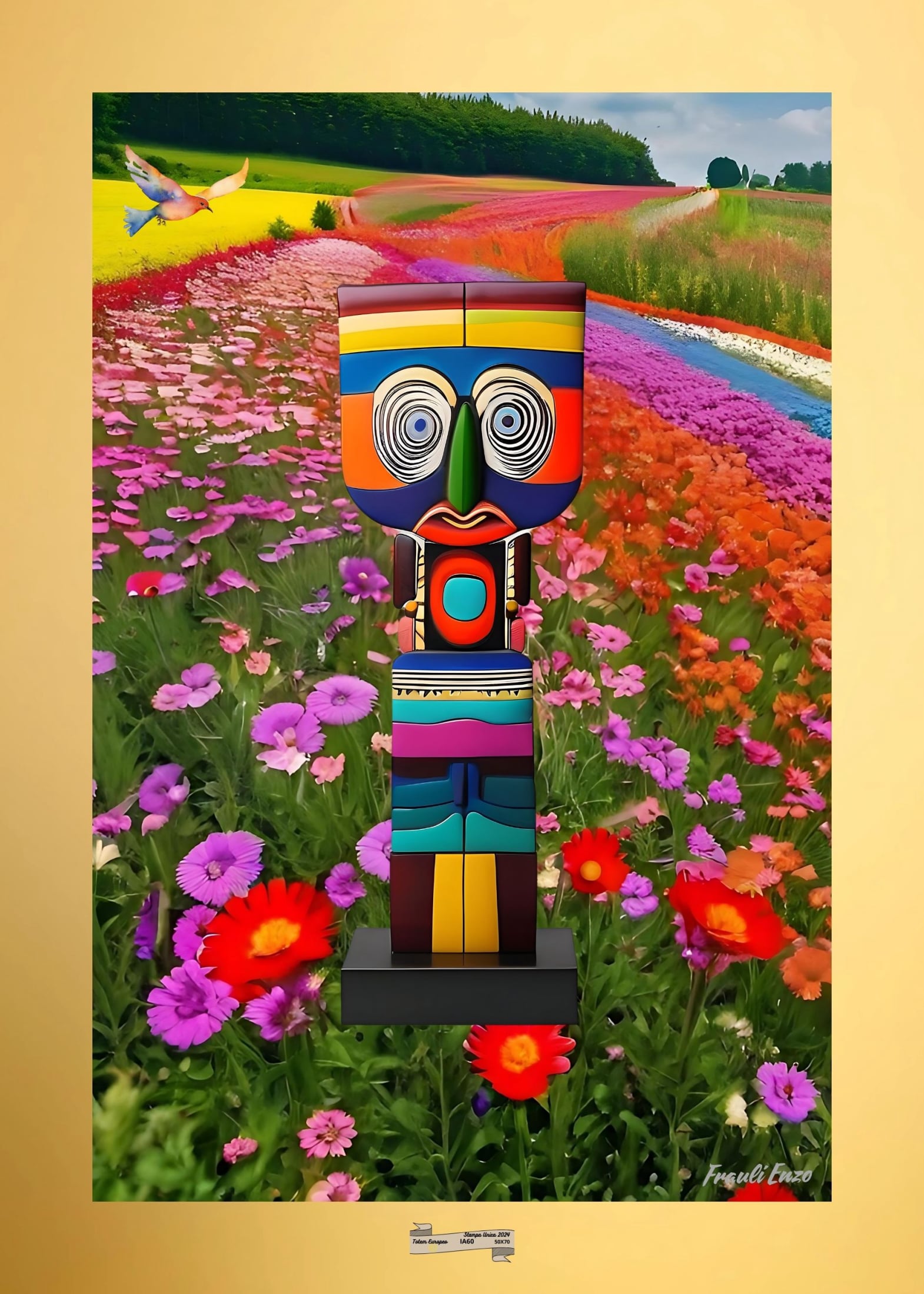 IA60 TOTEM EUROPEO Artista FRAULI ENZO - protezione con patamu.com - info www.fraulienzo.it