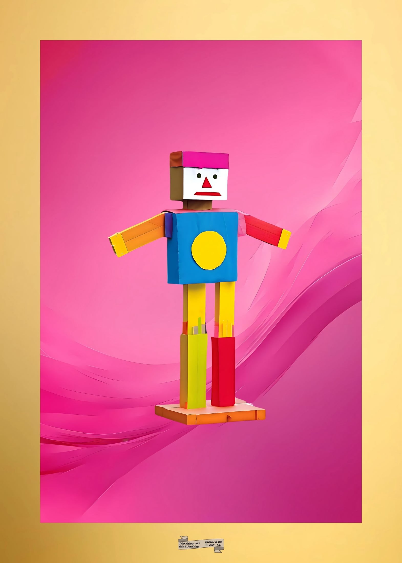 AA7 TOTEM ITALIANO Artista FRAULI ENZO - protezione con patamu.com - info www.fraulienzo.it