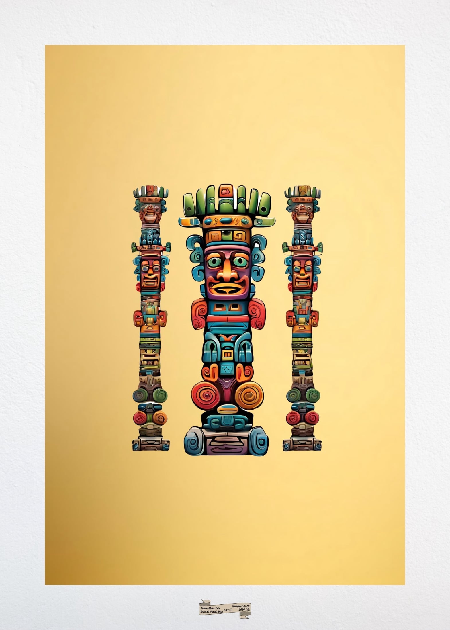 GA7 TOTEM MAIA TRIS Artista FRAULI ENZO - protezione con patamu.com - info www.fraulienzo.it