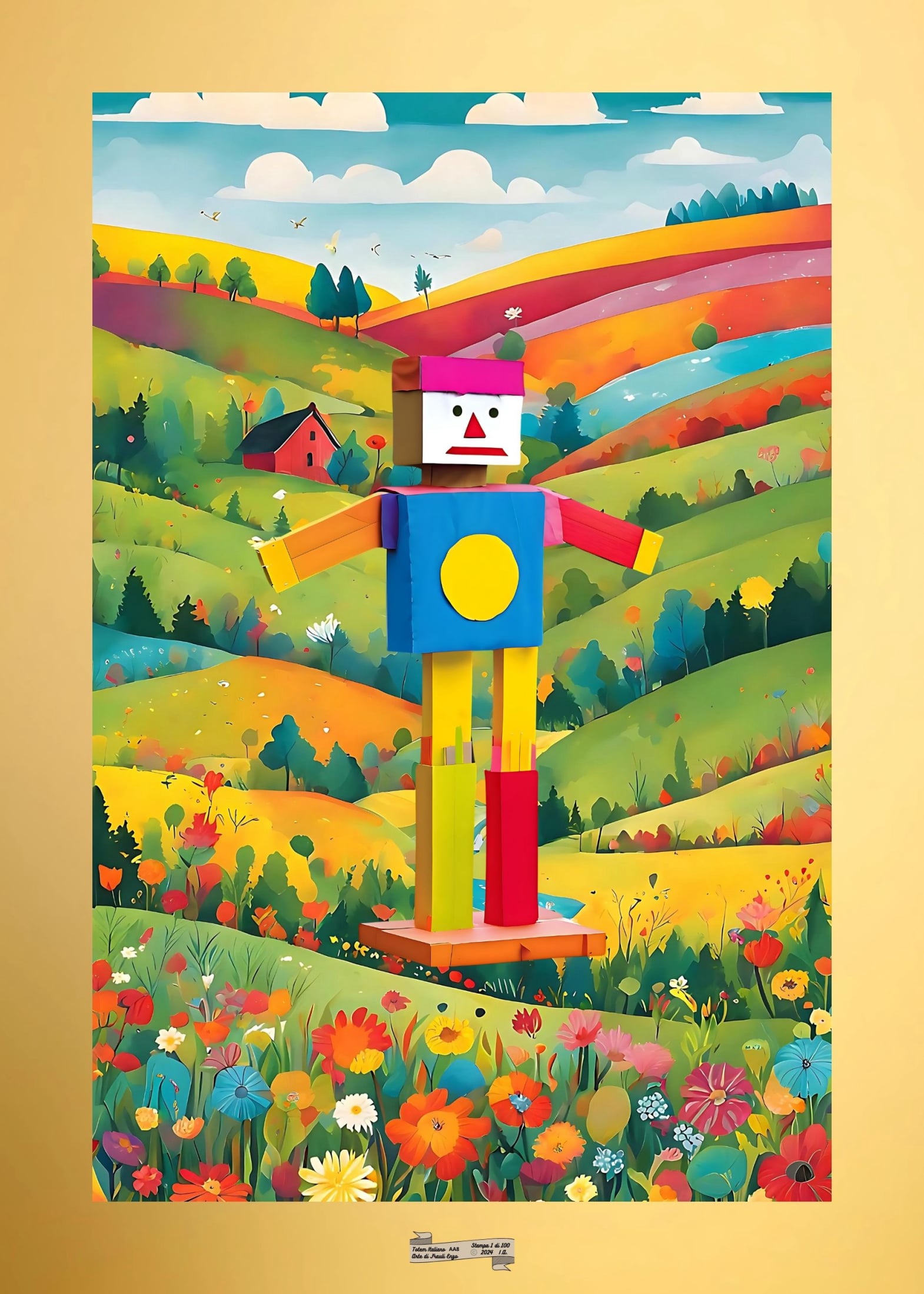 AA8 TOTEM ITALIANO Artista FRAULI ENZO - protezione con patamu.com - info www.fraulienzo.it