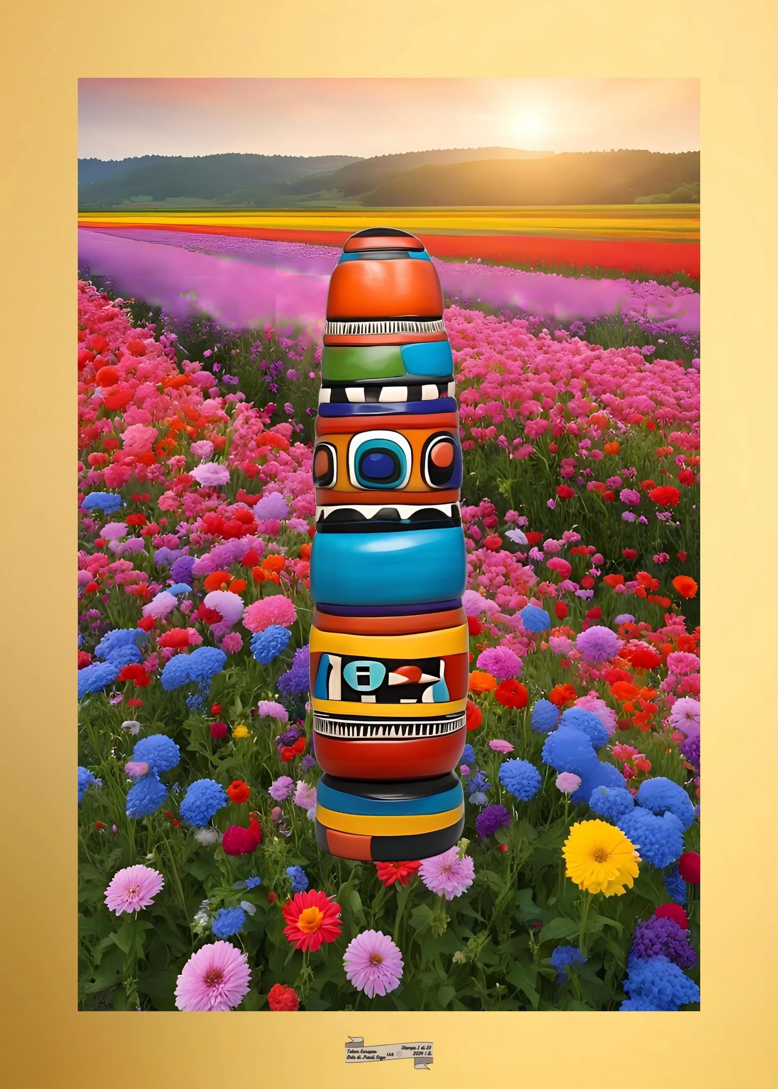 IA8 TOTEM EUROPEO Artista FRAULI ENZO - protezione con patamu.com - info www.fraulienzo.it