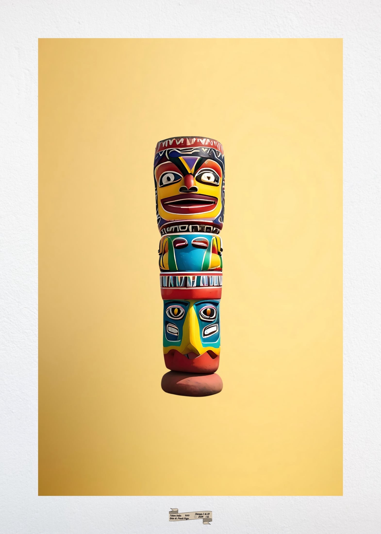 BA9 TOTEM INDIO Artista FRAULI ENZO - protezione con patamu.com - info www.fraulienzo.it