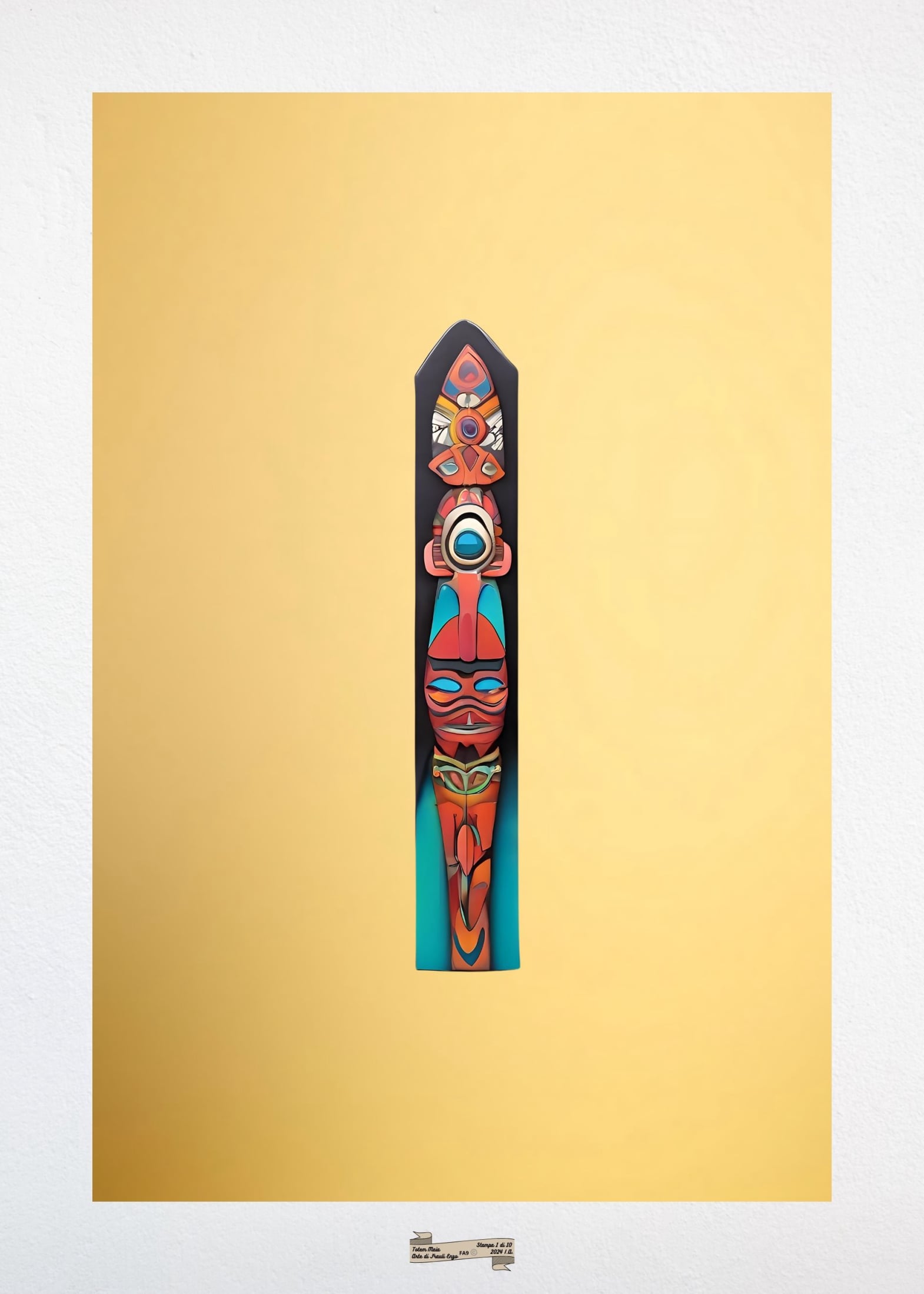 FA9 TOTEM MAIA Artista FRAULI ENZO - protezione con patamu.com - info www.fraulienzo.it